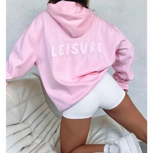 White Fox Leisure Series Hoodie Pink